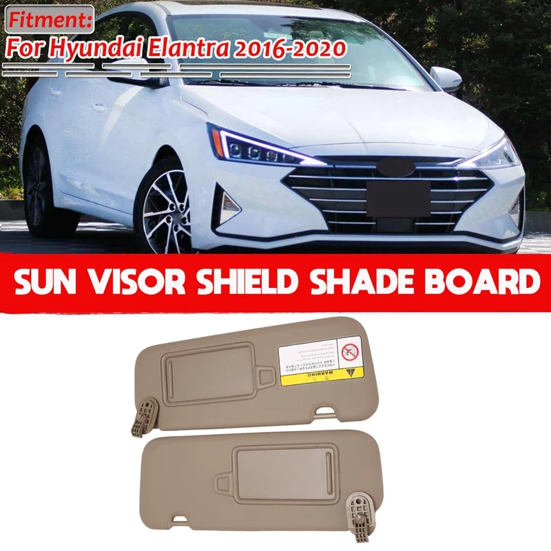 Car Inner Left Right Sun Visor Shield Shade Board for Hyundai Elantra