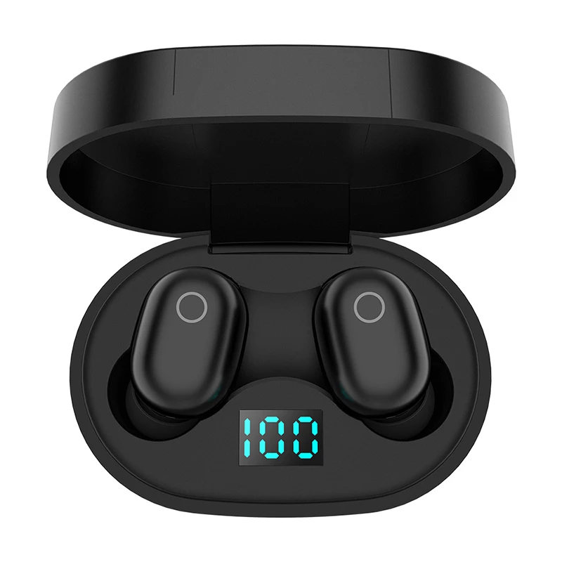 

T2 TWS Wireless Bluetooth 5.0 Earphone LED Display Headphones Mini Stereo Noise Cancelling Headset Sport Earbuds with Microphone