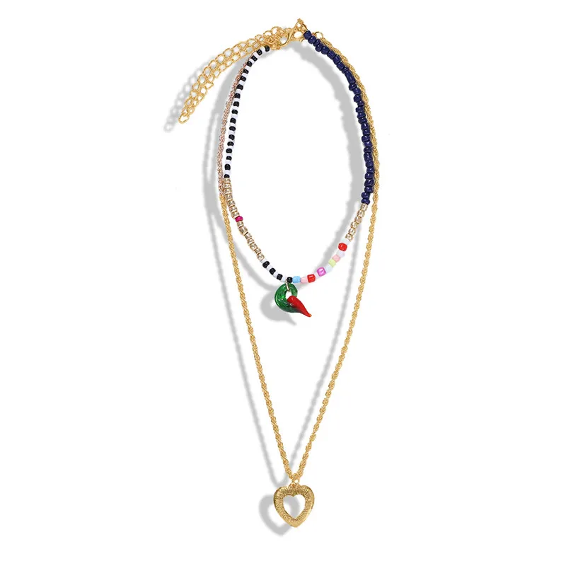 Лучшее женское ожерелье, новинка, богемное женское ожерелье ZA, Трендовое, этнический, натуральный камень, воротник, чокеры, макси длинное ожерелье, бижутерия - Окраска металла: 2