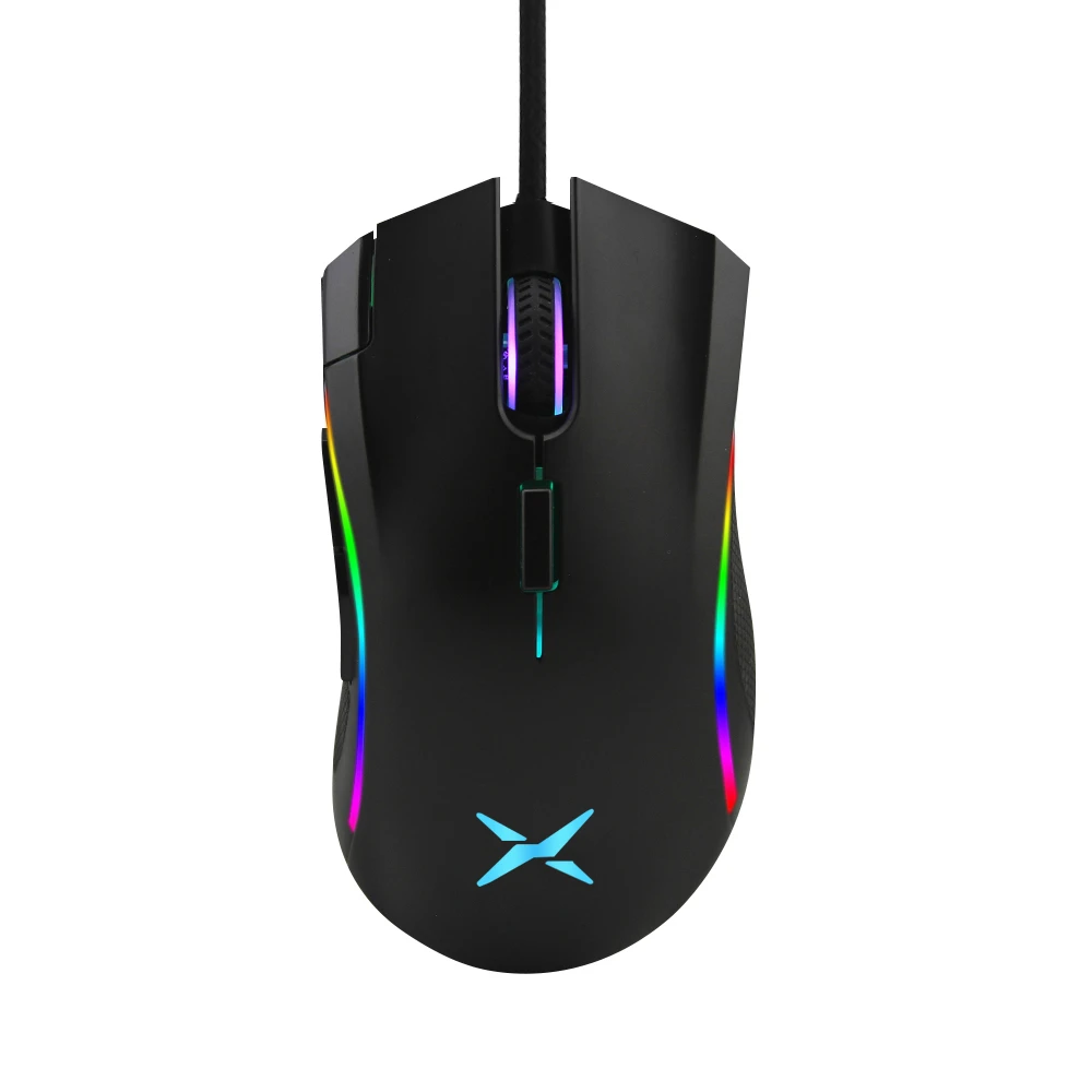Вертикальная мышь Delux M625 игровой Мышь геймера 4000 Точек на дюйм Оптическая 7 кнопок