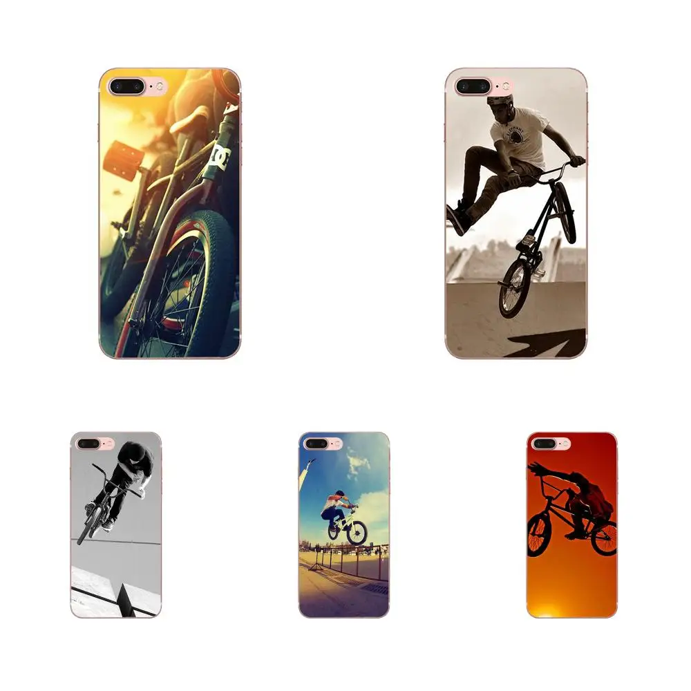 Soft Art Print Bicycle Motocross Bmx For Samsung Galaxy J1 J3 J4 J5 J6 J7 A10 A20 A20E A3 A40 A5 A50 A7 2016 2017 2018 | Мобильные
