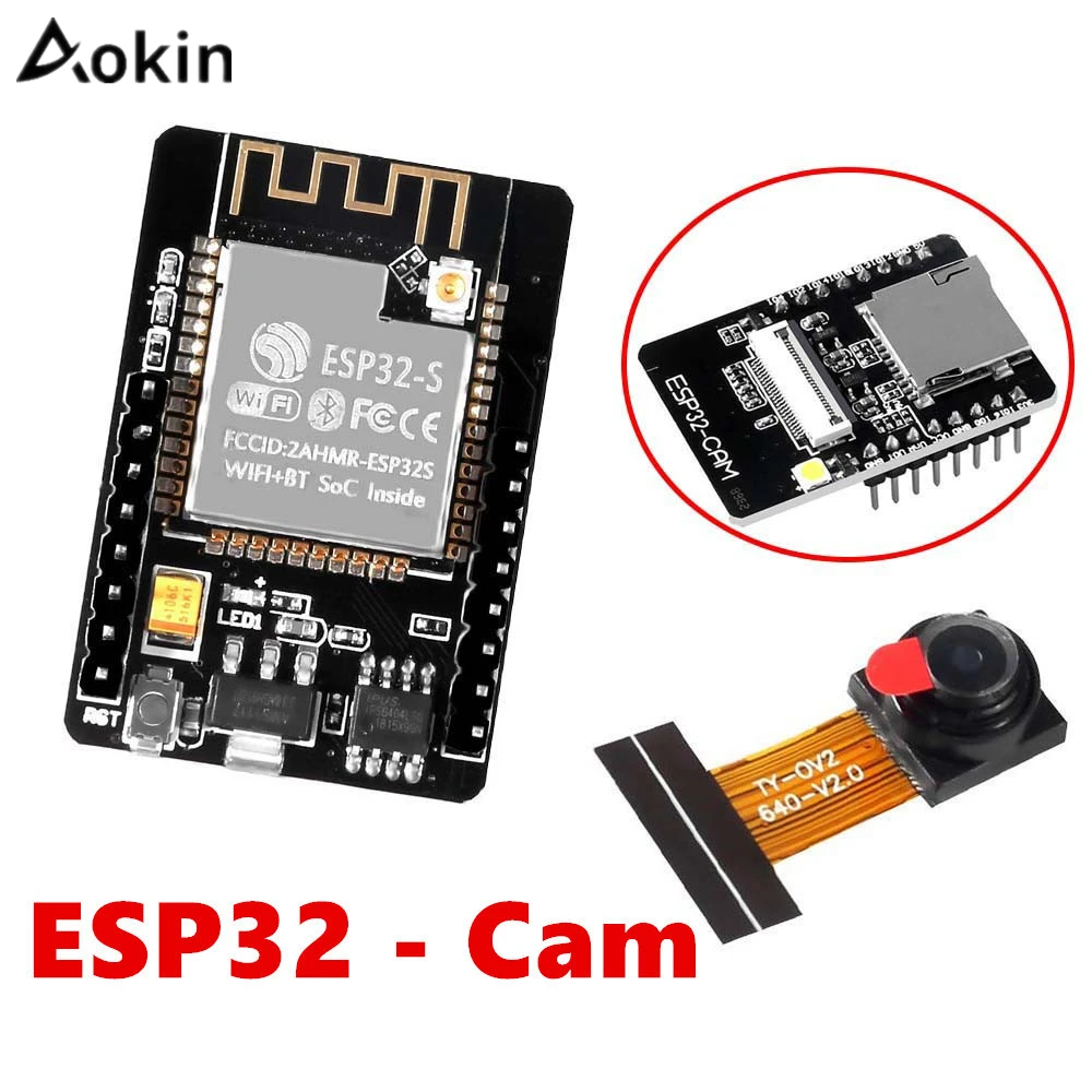 Aokin ESP32 Cam Wi Fi Bluetooth модуль камеры макетная плата с OV2640 для Arduino|Аксессуары