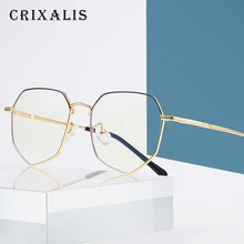 CRIXALIS, полигон, металл, анти-синий светильник, блокирующая оправа для очков, для мужчин и женщин, компьютерные игровые очки, оптические очки