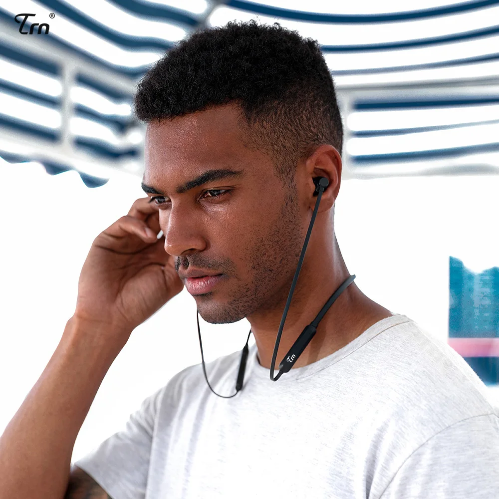 TRN AS10 Беспроводные Bluetooth 4 1 наушники CSR8645 чип IPX7 водонепроницаемый Спорт Бег HiFi