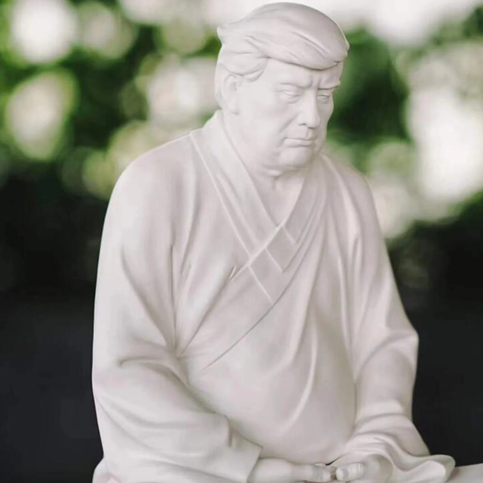 Donald Trump Buddha Figurine Statue Table Decoration Crafts Resin Mediating Buddha Sculptures Home Office Ornaments Gift