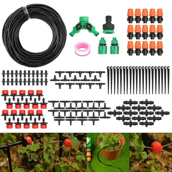

40M DIY Micro Drip Irrigation System Plant Self Watering Garden Hose Kits Garden Irrigation Spray Watering Kits For Seeds Flowe