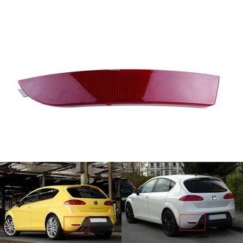ANGRONG 1x Sinistra N/S Paraurti Posteriore Riflettore Copriobiettivo Rosso Per Seat Leon FR / Cupra 2005-2012