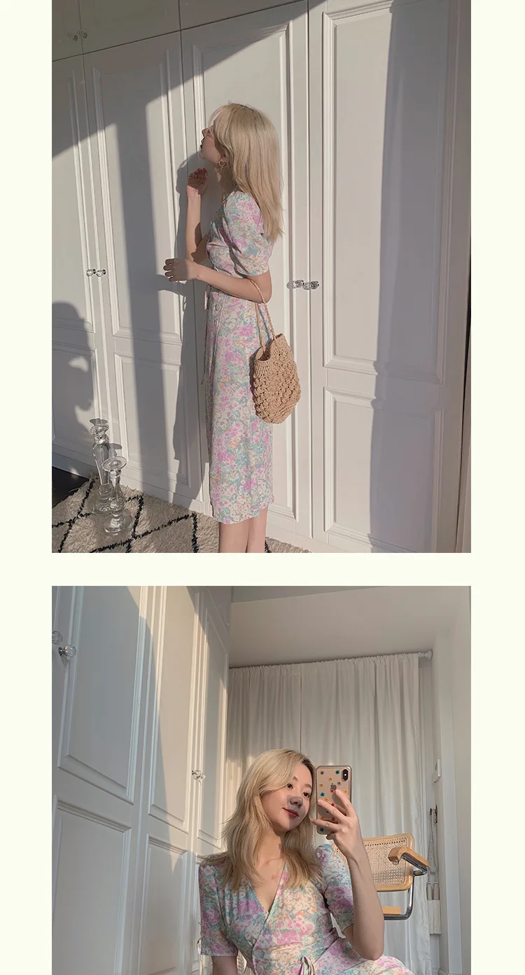 EASYSMALL, женское платье, модное, кантри стиль, свежее, высокое качество, Vestidos, вечерние, уличная одежда, высокая талия, короткий рукав, платья