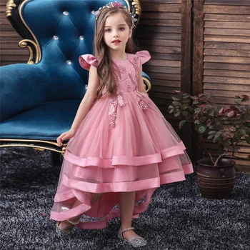 

New cosplay Children's wedding flower girl dress kids long dress party girl princess dress children's costume