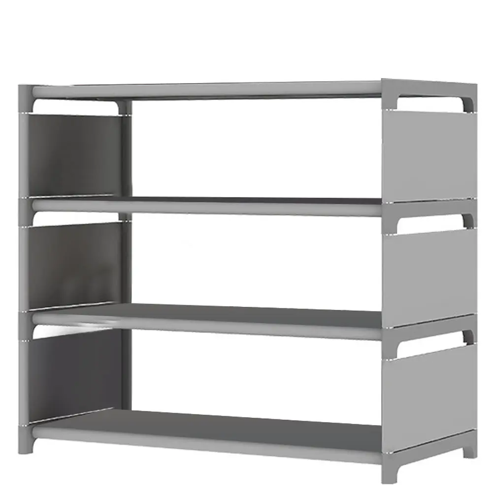 

4 Tiers Storage Shoe Rack Hallway Shoe Organizer Schoenenrek Cabinet DIY Shelf Dustproof assembly shoe rack Scarpiera RT99