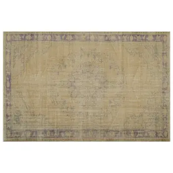 

Handmade Beige Vintage English English Area Rug 188x291 Cm-6'2''X9'7''
