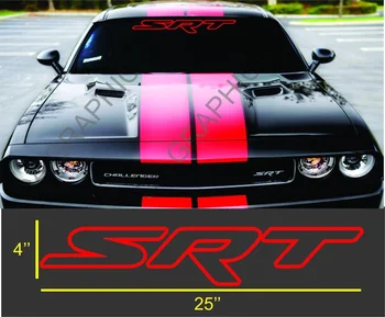 

For SRT Outline Windshield Banner Vinyl Decal Sticker charger challenger durango