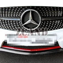 OE-style передний спойлер из настоящего углеродного волокна для MERCEDES BENZ W176 A класс A250 AMG спортивный бампер