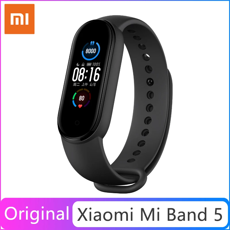 Смарт браслет Xiaomi Mi Band 5 4 цвета AMOLED экран фитнес трекер Bluetooth Браслет Для Huawei