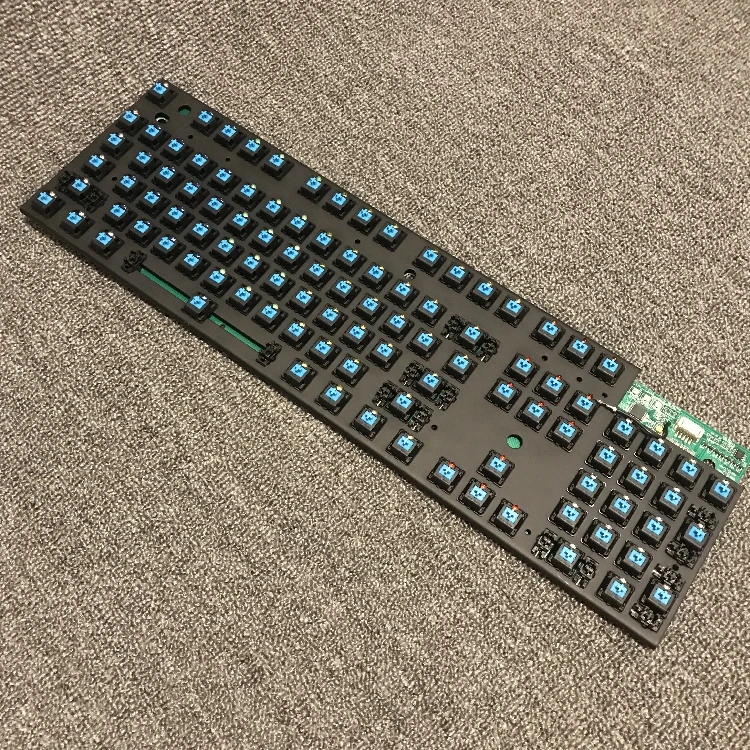 Die mechanical keyboard shaft new key 104 rgb plate support aliexpress
