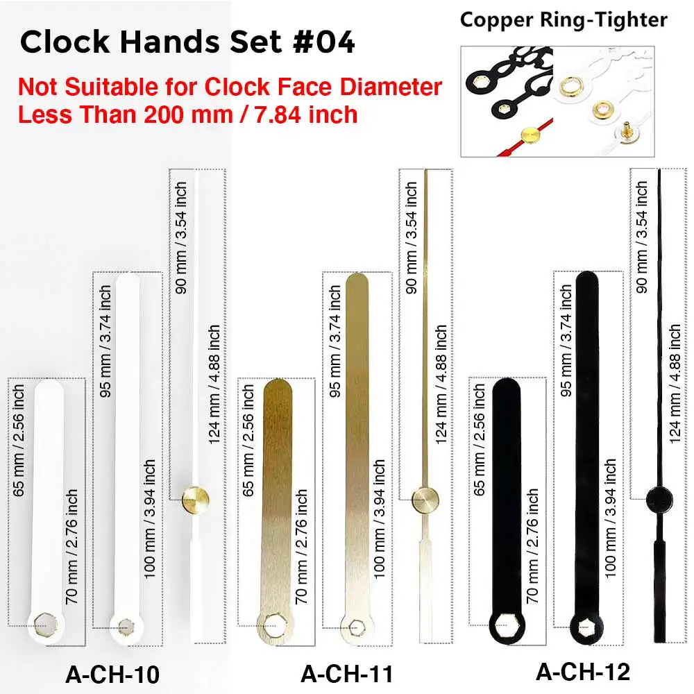 MCDFL Silent Quartz Clock Movement Mechanism for Clock Hands Clockwork Clock Mechanism for Wall Hours Repair Parts Replacement 