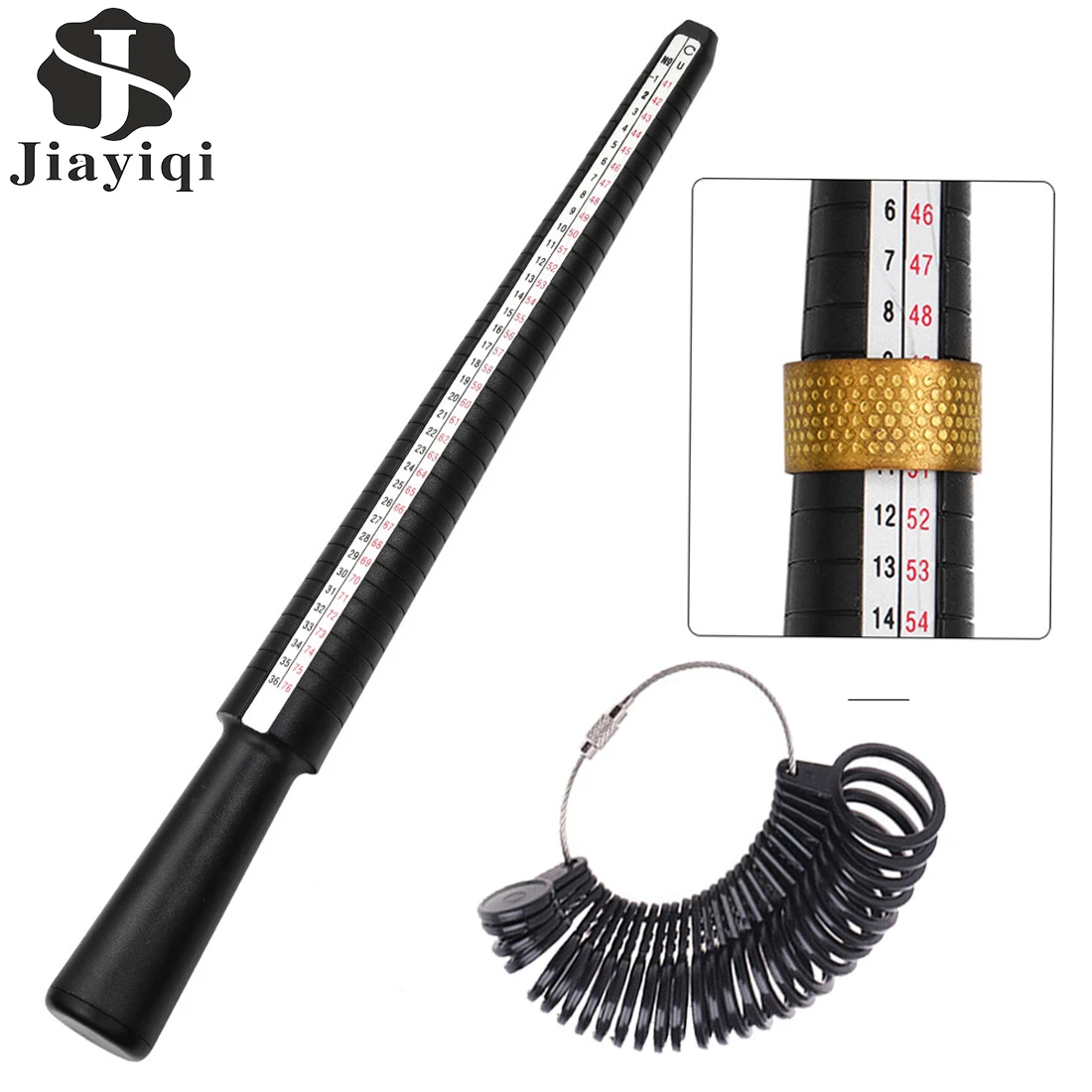

Professional Ring Mandrel Stick Finger Gauge Ring UK/US Size Measurements Tools For DIY Jewelry Measuring Tools Set