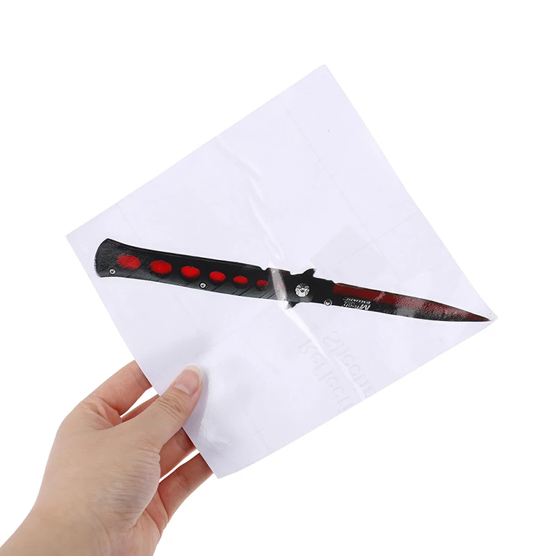 15cm Automatic Switchblade Knife Car Truck Decal Bumper Window Graffiti Stickers Waterproof For Car Or Home Decoration