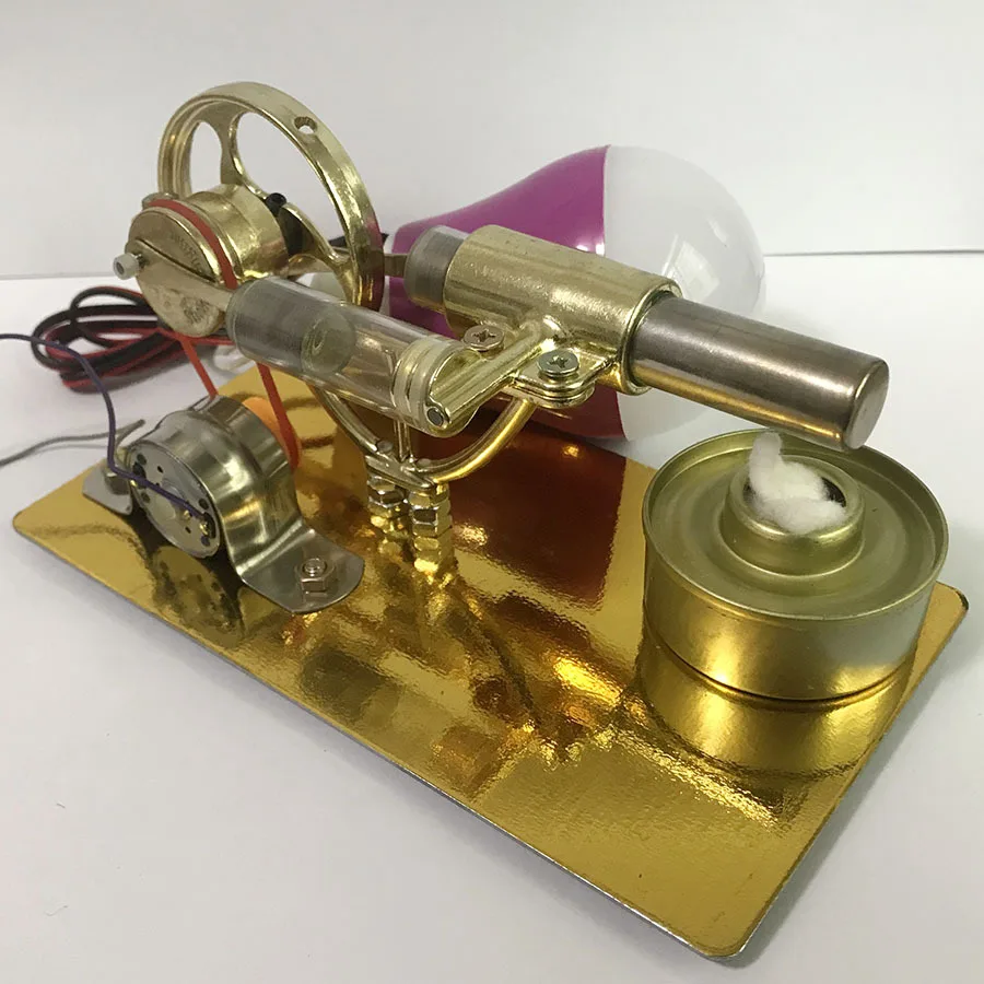 Мини-двигатель Stirling Модель двигателя Стирлинга микро-генератор подарок на день рождения Модель с паровым двигателем игрушки