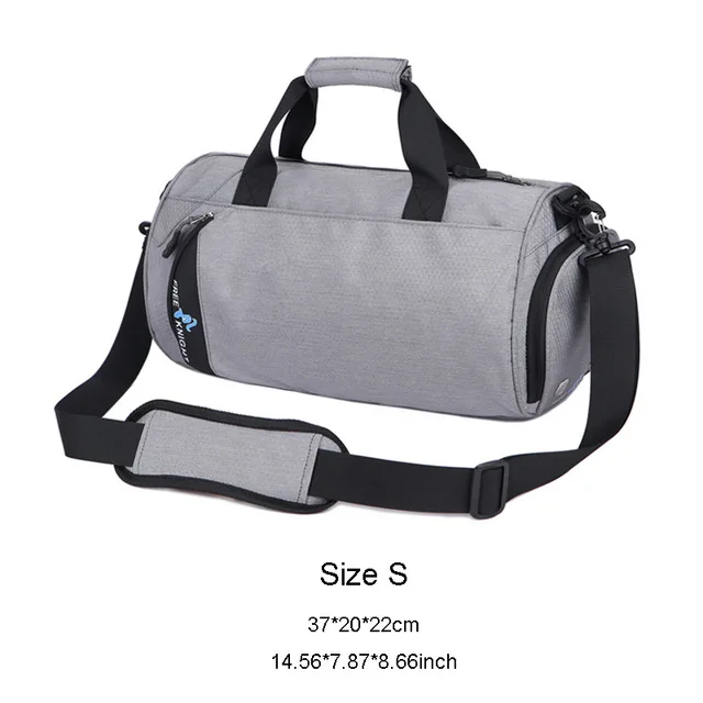Light Gray S Водостойкая сумка для спортзала с обувью сумки, Многофункциональные Сухие влажные разделительные спортивные сумки, фитнес ручная сумка для тренировок Йога сумка через плечо - Цвет: Light Gray S