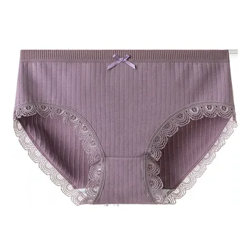 

12 PCS/LOT wholesale Women Panties Underwear Comfort Intimates Sexy Lingerie middle-Rise Female briefs TD 050#