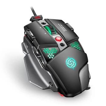 

Laptop Computer Ergonomic Mice Silent G9 USB Wired Gaming Mouse RGB Backlit Metal Mechanical Button Mice for PC Gamer