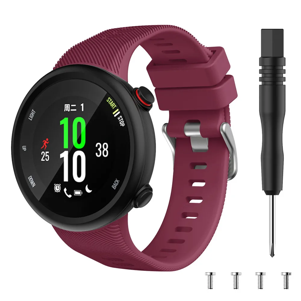 Armband Band Straps für Garmin Forerunner 45 45S Silikon Ersatz Smart uhr Mode strap zubehör Correa mit Werkzeug – Detail 24