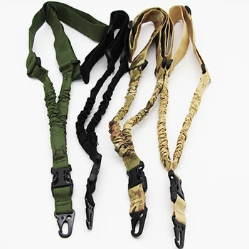 

Hunting Tactical 1 Point Gun Sling Shoulder Strap Outdoor Rifle Sling With QD Metal Buckle Carbine Rifle Strap Gun Accessories