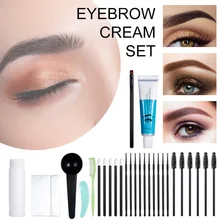 Eyebrow Tint Dye Kit Eyebrow Eyelash Beard Coloring and Tinting Kit Safe Long-Lasting Eye Brow Eyebrows Color for Men Women