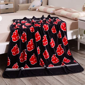 

Anime Naruto Akatsuki Blanket Sofa Bedding Soft Warm Plush Coral Fleece Blanket Quilt Rug Uchiha Itachi Blanket Rug
