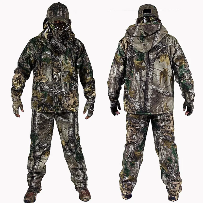 4-PC-Winter-Bionic-Camouflage-Hunting-Suits-Outdoor-Military-Tactical-Hiking-Clothing-Jacket-Pants-Windbreaker-Hoodie