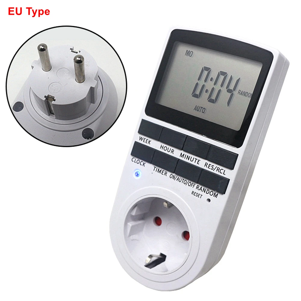 Digital Timer Switch 220V Weekly Programmable Timer Socket Outlets Sinotimer for Household with 16 Setting 12hr/24hr Functions timer switch programmable timer switch time switch