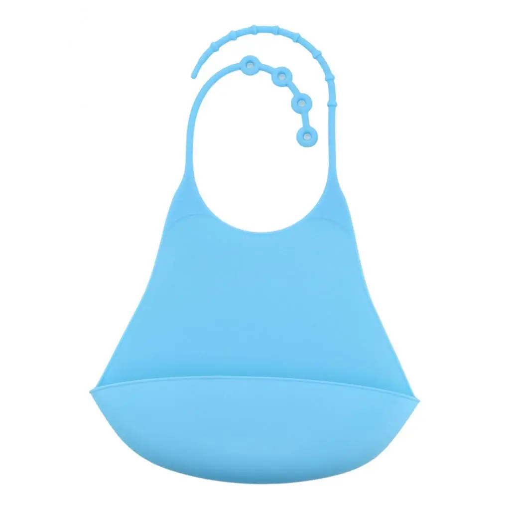 Adults Silicone Bib for Women and Men- Waterproof Mealtime Clothing Protector with Deep Food Catcher Pocket    