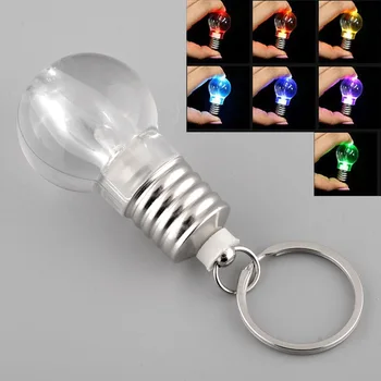 

Lamp Flash Mini Key Silver Lights Bulb LED Xmas Keychain
