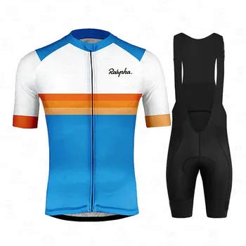 

Raphaful 2020 pro team Cycling Jersey Maillot Ciclismo Short Sleeve summer men's road cycling bib gel shorts kits ropa de hombre