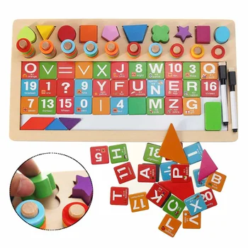

Logarithmic-Board Wooden Toys Children Eduactional Toys With Whiteboard Multi-function Math Toys