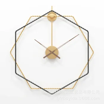 

Creative Nordic style simple wall clock Light luxury living room clock decorations