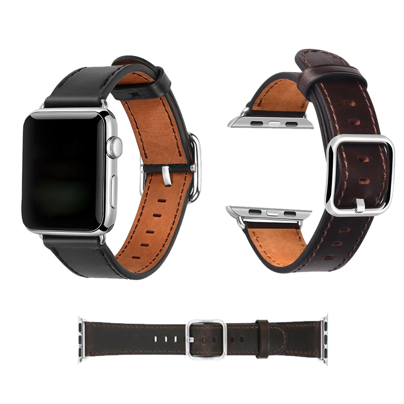7 Цвет Лидер продаж кожаный ремешок для наручных часов Apple Watch версии 4/3/2/1