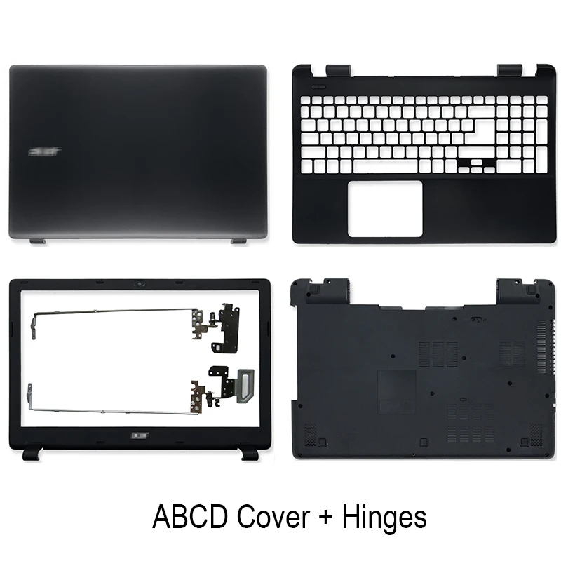 NEW LCD Back Cover For Acer E5-571 E5-551 E5-551G E5-521 E5-511 E5-511P E5-531 V3-532 Front bezel Hinges Palmrest Bottom Case laptop sleeve Laptop Bags & Cases