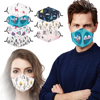 

Mouth Masks Christmas Anti-Pollution Washable and Reusable Santa Masks Cloth Face Mask Mouth Mask Washable Face Mouth Mask Mouth