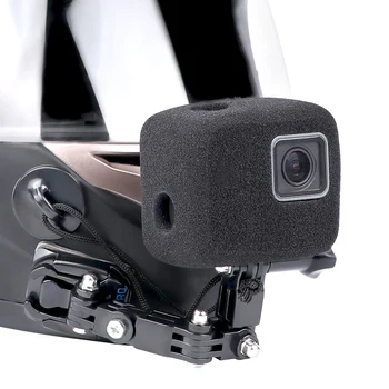 

Windproof case Motorcycle Helmet Front Chin Fixed Mount Buckle Adapter for GoPro Hero 8/7/6/5 Black Silver for Go Pro Accessory