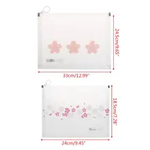 А4 А5 вишневый цвет прозрачный пластиковый чехол для документов канцелярские товары сумка на молнии