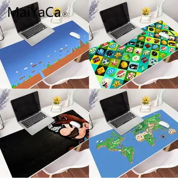 

MaiYaCa Mario Keyboard Gamer Gaming Mouse pads Gaming Accessories Mousepad Mouse Mat Desk Keyboard xxl Mouse Pad Game