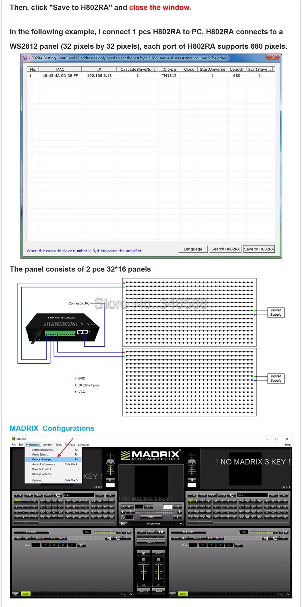 H802RA 4 порта(4096 пикселей) контроллер Artnet контроллер dmx Artnet WS2801 WS2811 Artnet Madrix Pixel контроллер для светодиодный