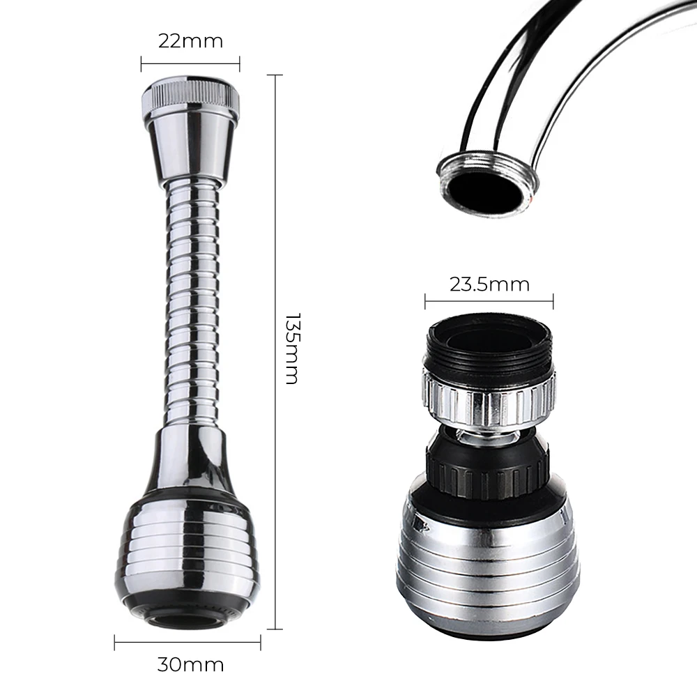 360 Degree Diffuser Swivel Cleaning Fruit Vegetable Tools Kitchen