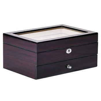 

Piano Paint Decoration Box Women's High-Capacity Solid Wood Jewelry Storage Box European-Style High-Grade Jewelry Box