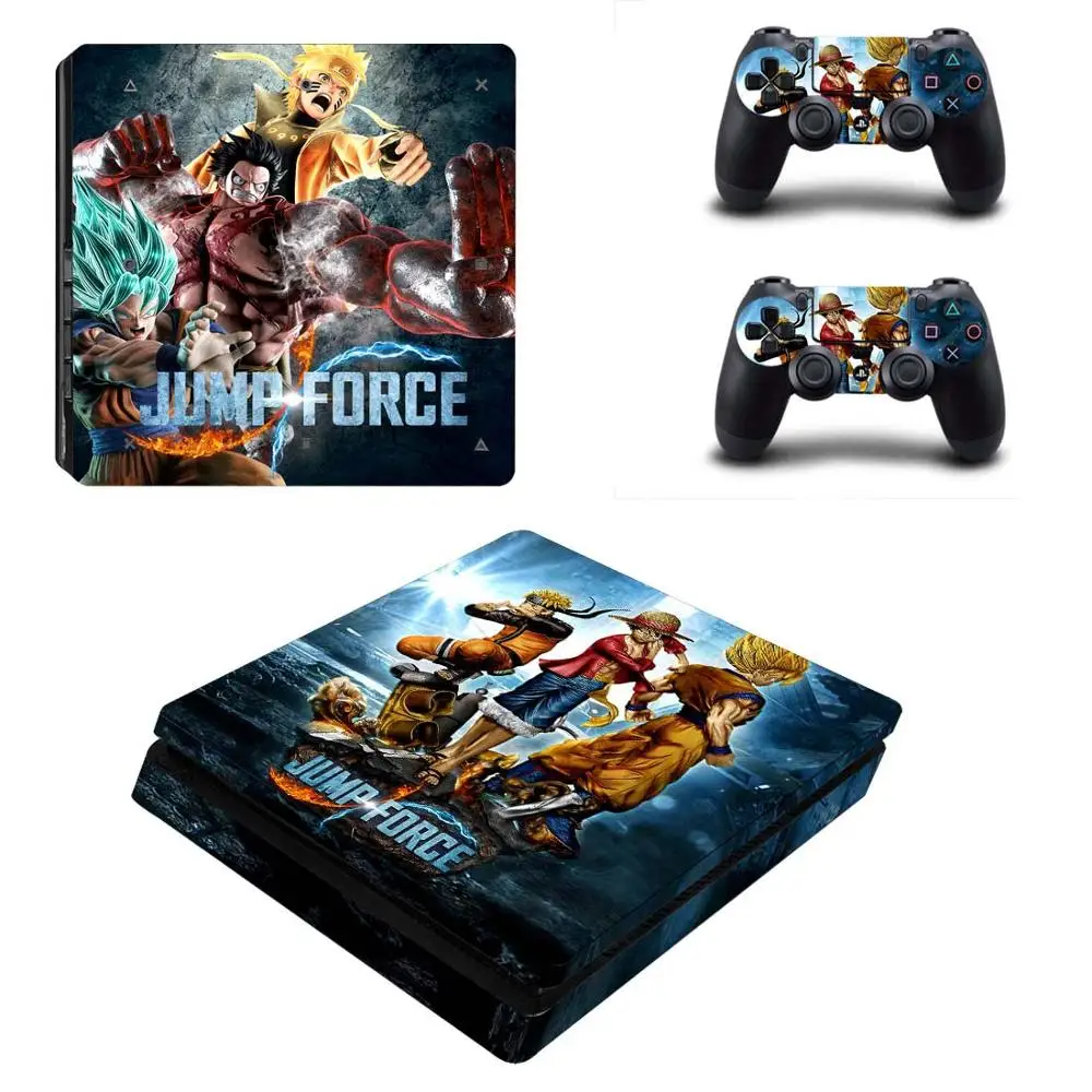 YSP4S-3445 Jump Force стикер s PS4 Slim Skin Play station 4 тонкие Стикеры для playstation 4 тонкая консоль и контроллер - Цвет: YSP4S-3445