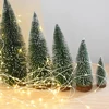 Mini Pine Christmas Tree Artificial Tabletop Decorations Festival Plastic Miniature Trees 2022 New Year Decorations for Xmas ► Photo 2/6