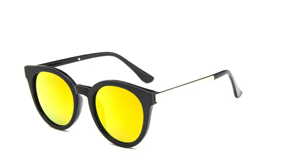 Винтажные женские солнцезащитные очки кошачий глаз, высокое качество, фирменный дизайн, модные солнцезащитные очки для женщин, ретро зеркальные очки UV400 - Цвет линз: A3