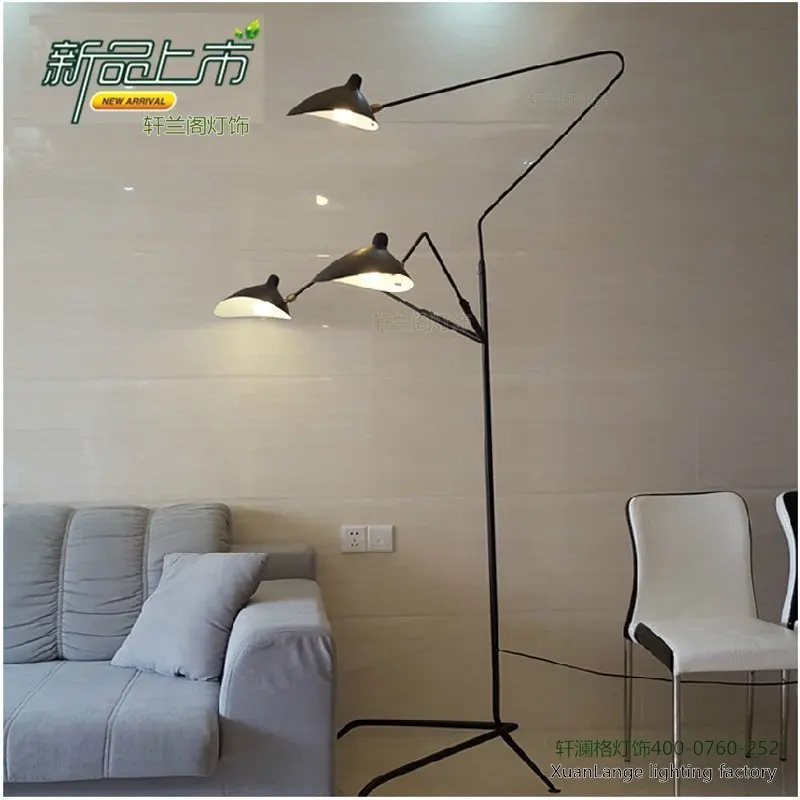 

Northern European-Style Restaurant Floor Lamp Bottle Nipple Lamp Personalized & Creative Three Head Claws Vertical Type American